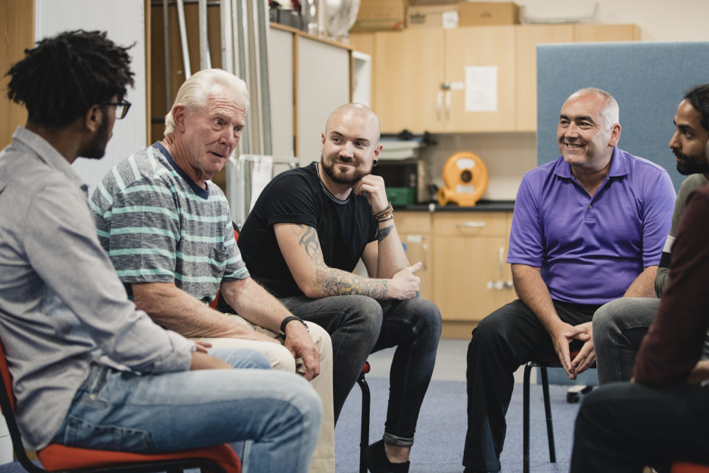 Men in counseling