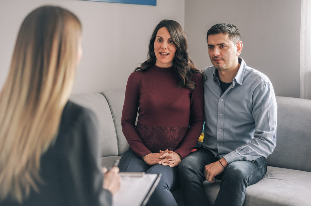 Couple together for counseling